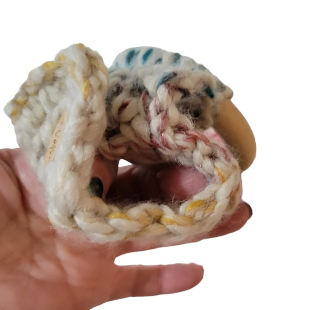 Hand Crafted Cotton Tea Dish Towel and Hanger. NWT